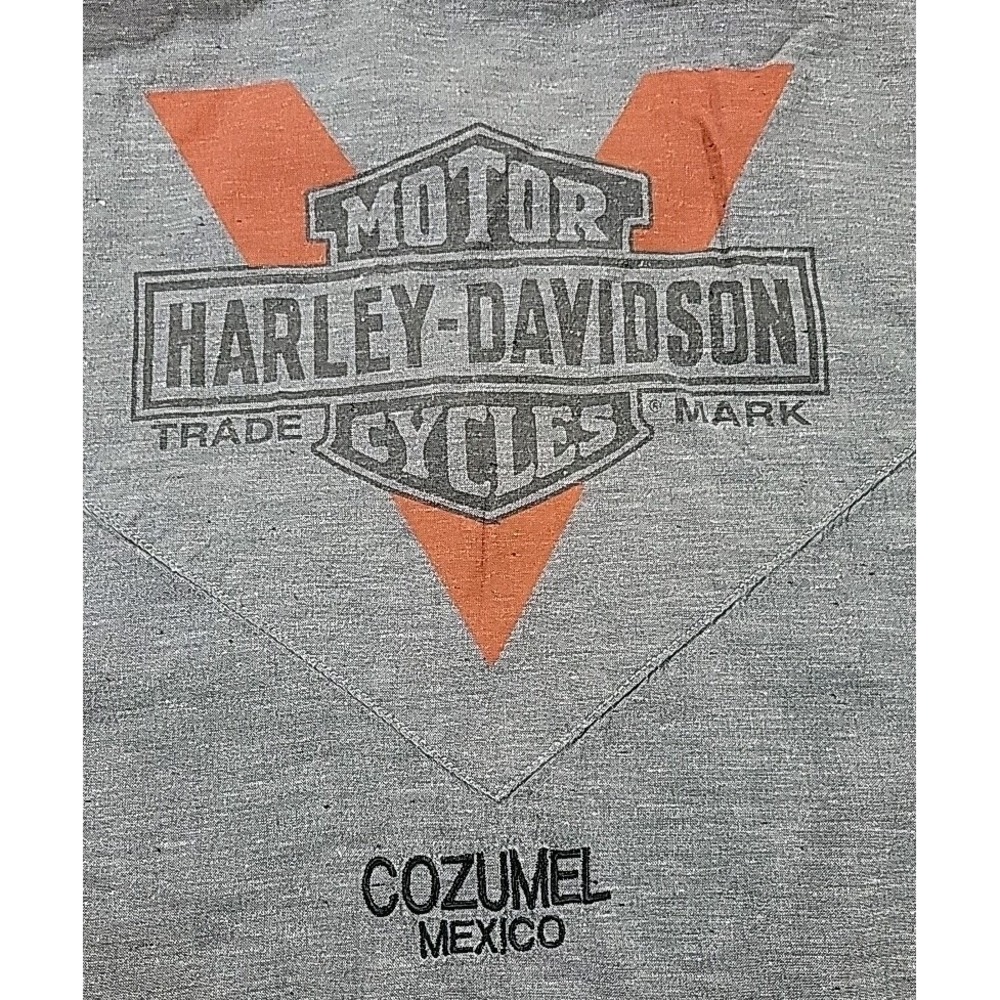 Harley Davidson Motorcycles‎ Genuine Motor Clothes Men's LARGE Gray SS COZUMEL